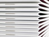 Example of saddle stitch book binding